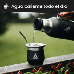 Kit Lukout Mate + Bombilla + Termo 1 Lt - Color Army en internet