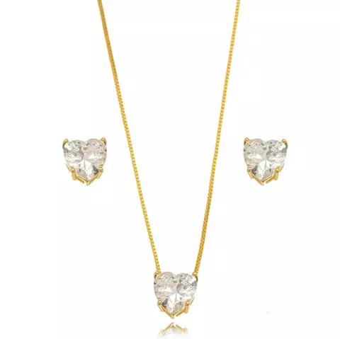 Conjunto Coração Cristal