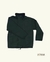 Campera impermeable reversible color verde oscuro con interior de polar, manga larga y cierre frontal