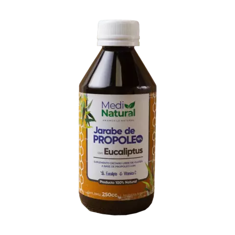MEDINATURAL – JARABE PROPOLEO EUCALIPTO X250 CC