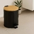 Lixeira Preta 5L com Tampa de Bambu – Elegante e Funcional na internet