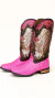 BOTA GOYAZES COURO DE JACARÉ PINK 203250-JF