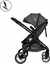 Carrinho TS Kansas Preto/Cinza + base - Premium Baby - Loja Baby World