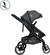 Carrinho TS Kansas Preto/Cinza + base - Premium Baby - Loja Baby World