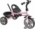 Triciclo de passeio com Pedal Grow Rosa Kiddo Whoop - loja online