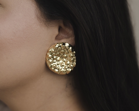 Brinco Prato Martelado - comprar online