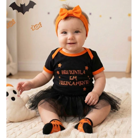 Body Bruxinha Halloween