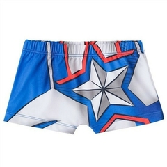 Sunga Boxer + Touca Kids com Proteção UV 50+ Capitão América