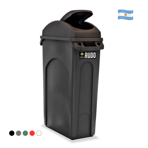 Recipiente Slim con manijas 87 Lts RUDO con tapa Vaiven
