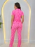 Pijama Americano Calça Manga curta laço pink - comprar online