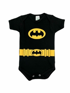 Body Bebê Batman com Máscara - Mundo Temático 