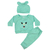 Conjunto Para Bebê 3 Peças Com Gorro e Mijão na internet