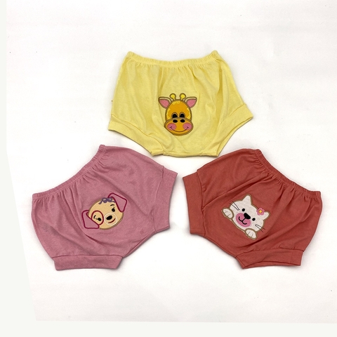 Kit 3 Tapa Fraldas Para bebê Menina PMG