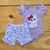 Conjunto Feminino Body E shortinho para Bebê Tamanho P na internet