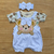 Conjunto Bebê Princesa - 3 Peças com Bordado e Laço - comprar online