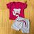 Conjunto para Bebê Recém nascido Menina Malha Canelada na internet