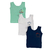 Kit 3 Camisetas Regatas Bordadas Para Bebês em Malha 100% Algodão na internet