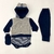 Body de Bebê Calça Vira Pé 100% Algodão Casaco Com Capuz Roupas de Bebê Barato Envio Imediato - comprar online