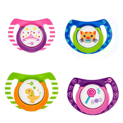 Chupeta Neopan Decorada Com Bico Ortodôntico Tamanho 1 Para Menino Menina