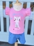 Conjunto Infantil Feminino Gatinhos – Blusa com Babado + Short Moletinho