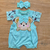 Imagem do Conjunto Bebê Princesa - 3 Peças com Bordado e Laço