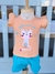 Imagem do Conjunto Infantil Feminino Gatinhos – Blusa com Babado + Short Moletinho