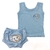 Kit Tapa fralda Com Camiseta Para Bebê Menino PMG - Sweet Baby