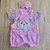 Imagem do Conjunto Bebê Princesa - 3 Peças com Bordado e Laço