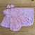 Saída Maternidade Menina 4 Peças Com Vestido Calcinha - Sweet Baby