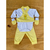 Conjunto Bebê Menino com 4 Peças – Body, Calça, Colete, Luvas - Sweet Baby