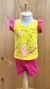 Conjunto Infantil Feminino Pretty Girl – Blusinha com Babado + Short Moletinho (1 a 3 anos) - comprar online