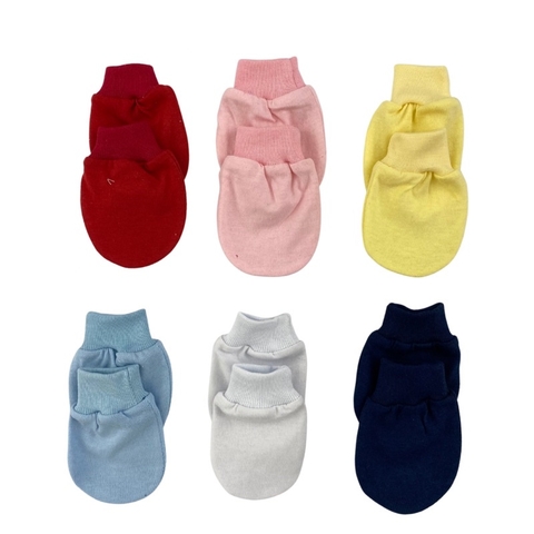 Kit 3 luvinhas Para Bebê Menino Menina 0 a 3 Mes 100% Algodão