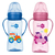 Mamadeira Neopan Criativa Boca Larga Bico Ortodôntico Tamanho 2 (+6) Com Alça 300ML - NEOPAN