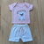 Conjunto para Bebê Recém nascido Menina Malha Canelada - loja online