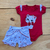 Imagem do Conjunto Feminino Body E shortinho para Bebê Tamanho P