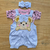 Conjunto Bebê Princesa - 3 Peças com Bordado e Laço - loja online