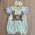 Conjunto Bebê Princesa - 3 Peças com Bordado e Laço - comprar online