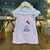 Conjunto Jardineira e Blusa Para Bebê Recém Nascida Suedine 100% Algodão