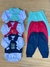 Conjunto Bebê Menino com 4 Peças – Body, Calça, Colete, Luvas