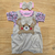 Conjunto Bebê Princesa - 3 Peças com Bordado e Laço - loja online