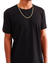 Corrente De Prata 925 Banhada A Ouro 18k Piastrine 60cm 3mm