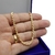 Pulseira de Prata 925 Banhada a ouro 18k Baiano 20cm 3,1mm