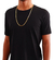 Corrente De Prata 925 Banhada A Ouro 18k Cadeado 70cm Grossa - loja online