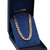 Corrente De Prata Banhada A Ouro 18k Groumet Elo Duplo 60cm