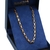Corrente De Prata Banhada A Ouro 18k Tijolinho 60cm