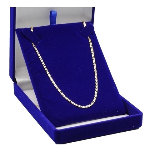 Corrente De Prata 925 Banhada A Ouro 18k Piastrine 70cm 2mm