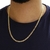 Imagem do Corrente De Prata 925 Banhada A Ouro 18k Groumet 60cm 4,5mm