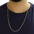 Corrente De Prata 925 Banhada A Ouro 18k Elo Alongado 70cm - loja online