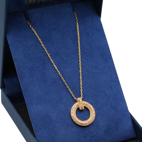 Corrente de Prata 925 Banhada com Ouro 18K Feminina Cadeado