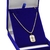 Corrente Prata 925 Banhada ouro 18k Veneziana 60cm + Placa C